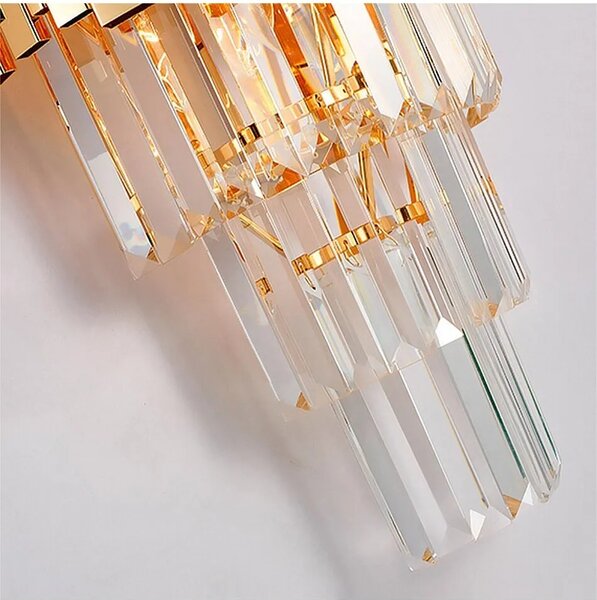 Kristalna stenska svetilka 312357 Gold