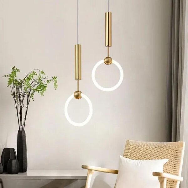 Viseča LED svetilka LHJ059-1CP Brush Gold
