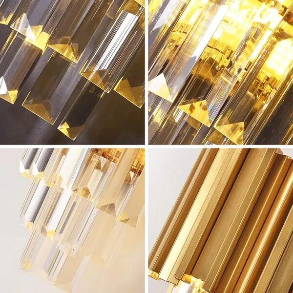 Kristalna stenska svetilka 312357 Gold