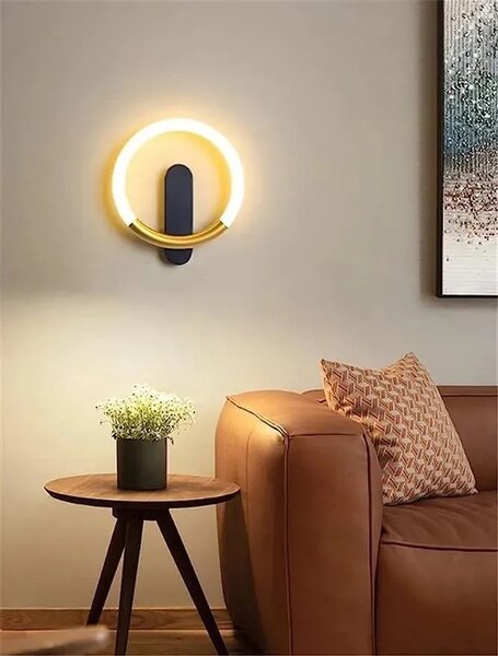 STENSKA SVETILKA LED LHJ068-W C BRUSH GOLD/BLACK
