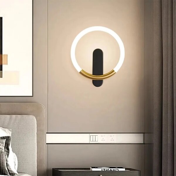 STENSKA SVETILKA LED LHJ068-W C BRUSH GOLD/BLACK