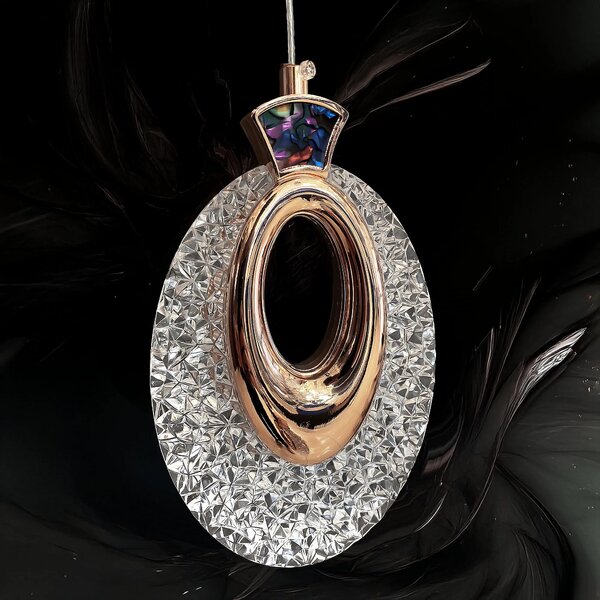 Viseča Kristalna Svetilka LHJ109-1CP LIGHT ROSE GOLD
