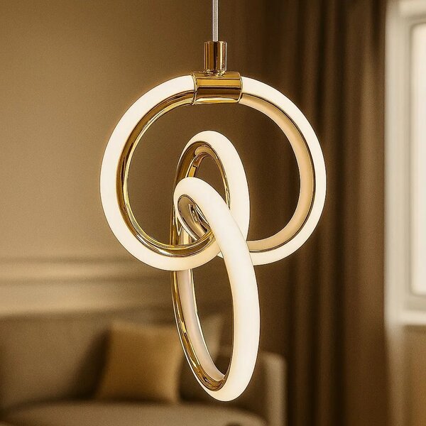 Viseča LED svetilka LHJ092-1CP Gold