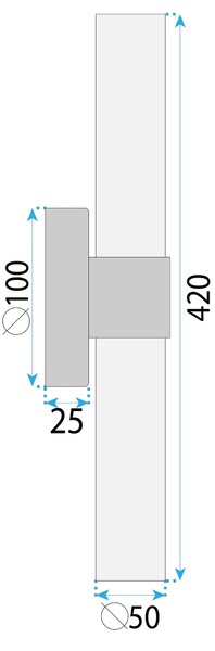 STENSKA SVETILKA LED LHJ070-W GOLD