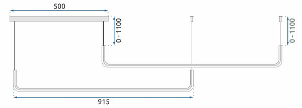 Led obesek stropna svetilka APP980-1CP