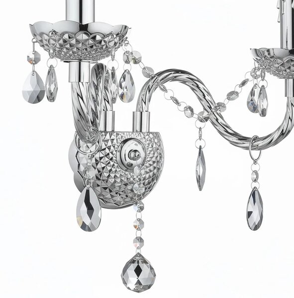 Stenska svetilka EBT019-2W Chrome