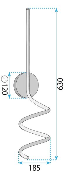 STENSKA SVETILKA LED LHJ061-W BLACK
