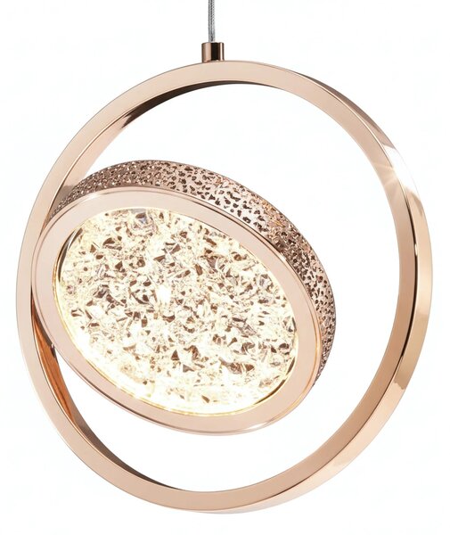 Viseča Kristalna Svetilka LHJ106-1CP LIGHT ROSE GOLD
