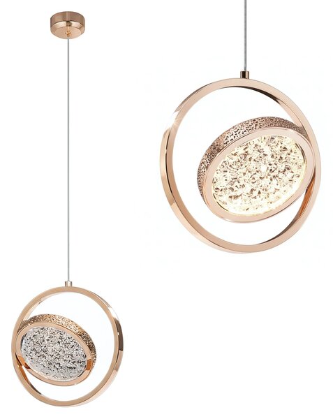 Viseča Kristalna Svetilka LHJ106-1CP LIGHT ROSE GOLD