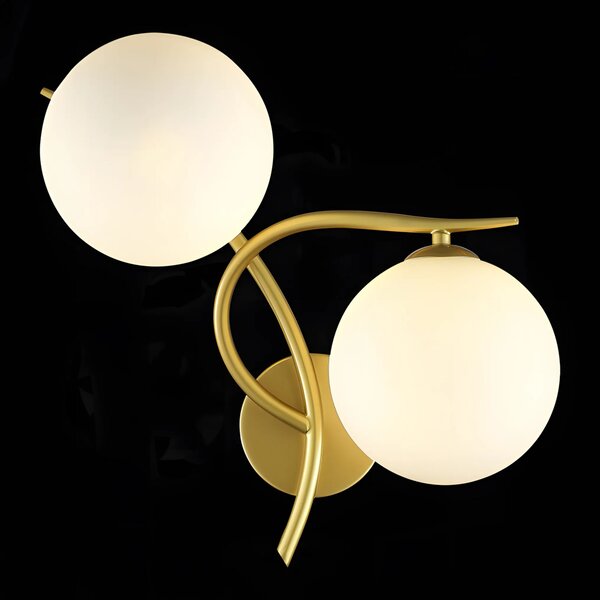 Stenska svetilka LED G132-2W Gold