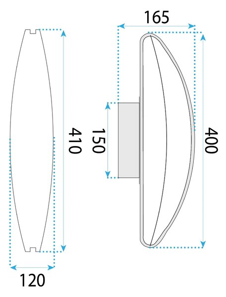 Stenska svetilka LED G125-W Rose Gold