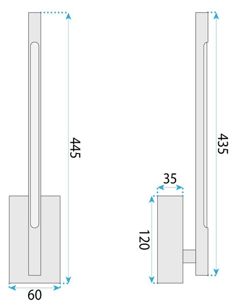 Stenska svetilka LED APP1798-W Black