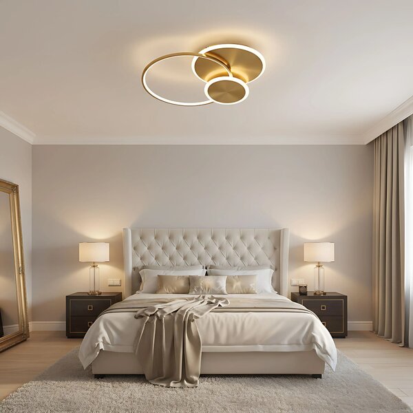Stropna svetilka APP1711-C Brush Gold LED