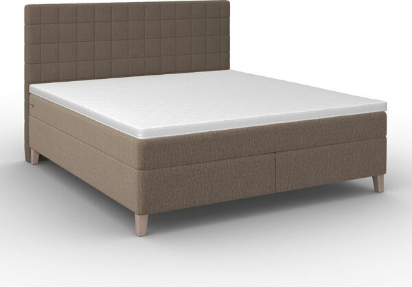 Bessagi Home Postelja Boxspring Olivia, Rjava, 180x200
