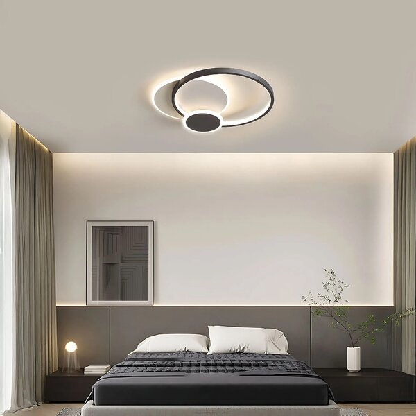 Stropna svetilka APP1709-C Black LED
