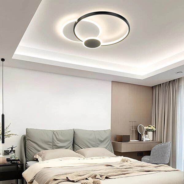 Stropna svetilka APP1709-C Black LED