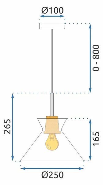 Viseča svetilka APP1183-1CP B