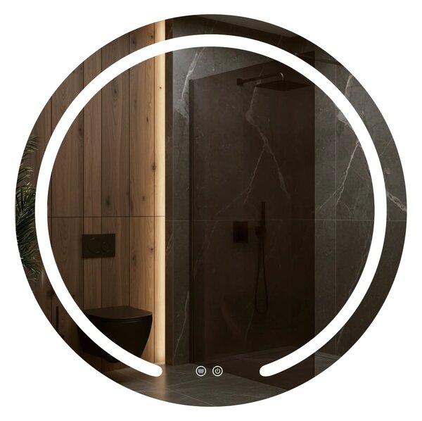 Stensko ogledalo LED 50cm Modern