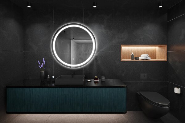 Stensko ogledalo LED 50cm BAS P11239