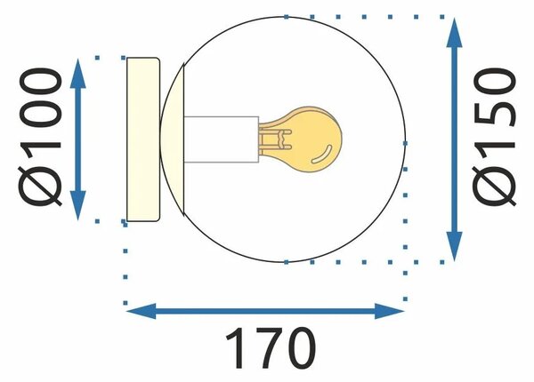 Viseča svetilka APP1156-1C Zlata