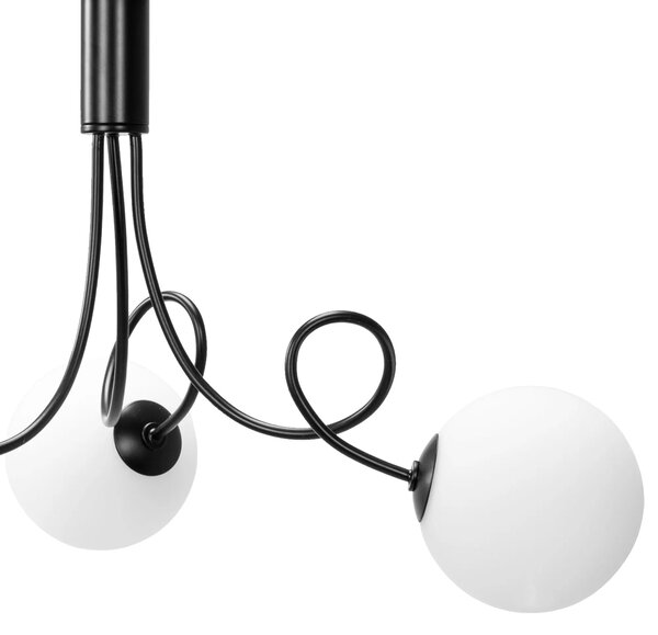 Steklene krogle Stropna svetilka APP1154-3CP Black