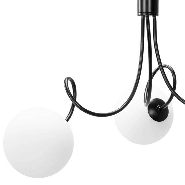 Steklene krogle Stropna svetilka APP1154-3CP Black
