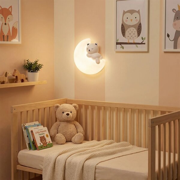 LED STENSKA SVETILKA G180-W MEDVED NA LUNI