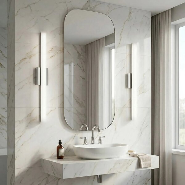 Stenska svetilka LED 80CM APP1847-1W CHROM