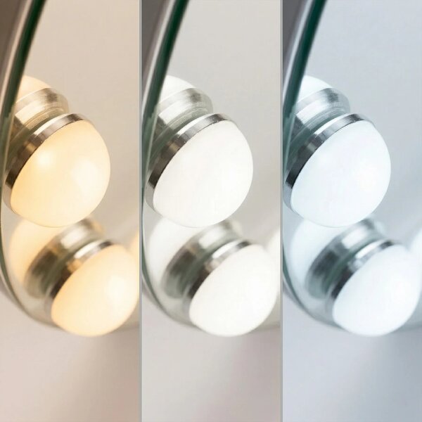 Stensko ogledalo LED HOLLYWOOD White
