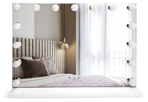 Stensko ogledalo LED HOLLYWOOD White