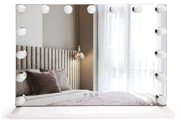 Stensko ogledalo LED HOLLYWOOD White