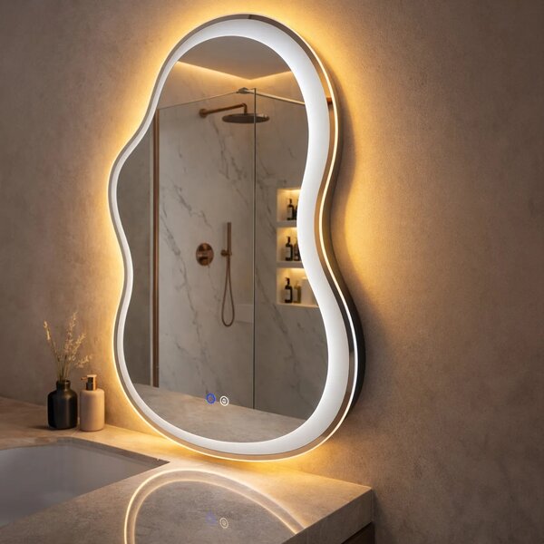 STENSKO LED OGLEDALO LED UNO DOUBLE 80x55 cm