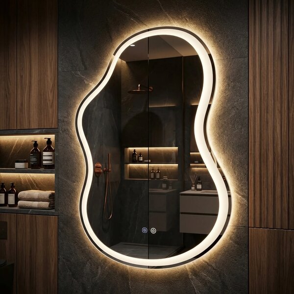 STENSKO LED OGLEDALO LED UNO DOUBLE 80x55 cm