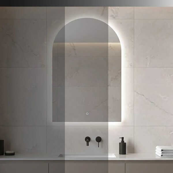 Stensko ogledalo LED 90x60cm TOP-1