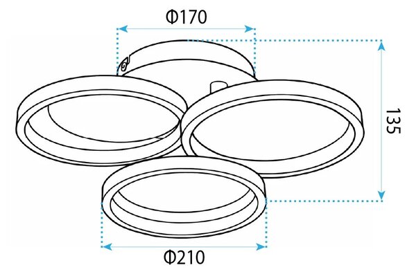 Stenska svetilka LED APP1919-W Black