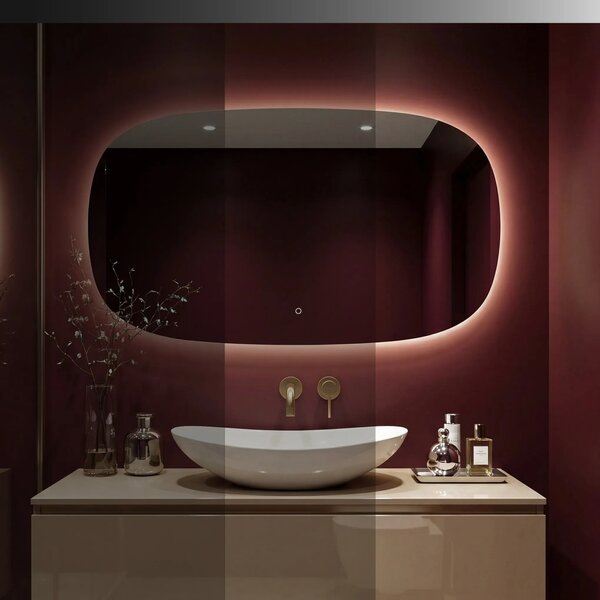 Stensko ogledalo LED 100x60cm TOP-4