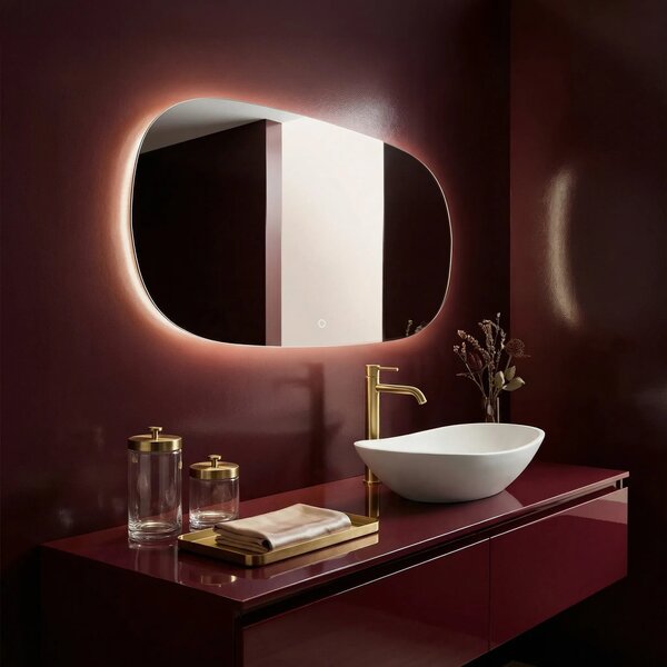 Stensko ogledalo LED 100x60cm TOP-4