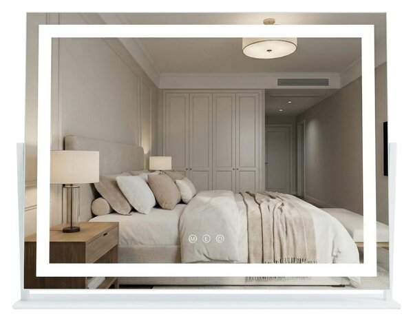 Stensko ogledalo LED STUDIO White 58x45