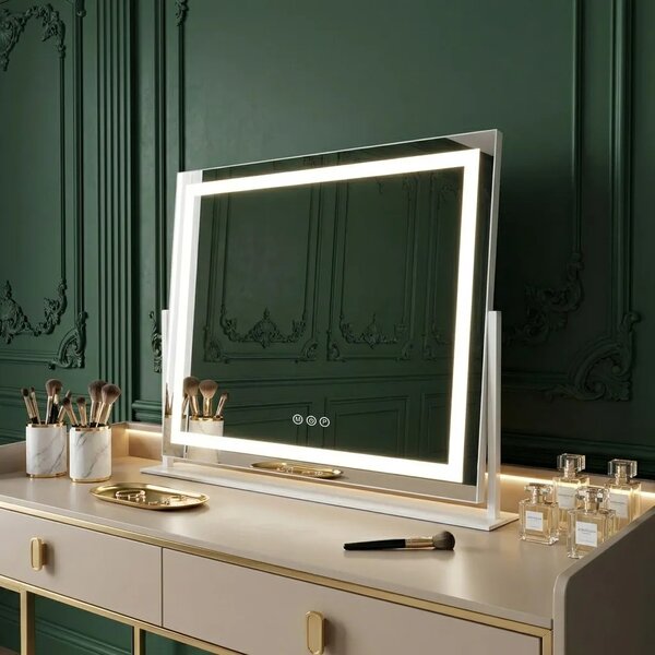 Stensko ogledalo LED STUDIO White 58x45