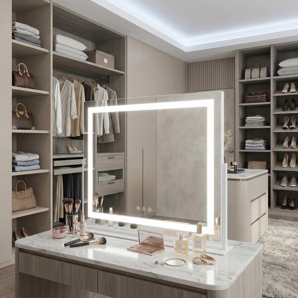 Stensko ogledalo LED STUDIO White 58x45