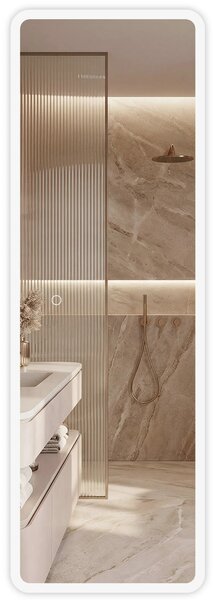 Stensko ogledalo LED 150x50cm MOL-SQ