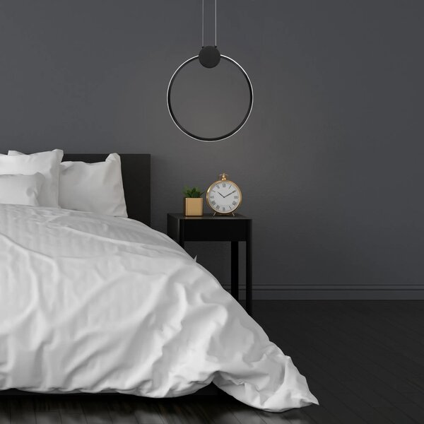 Stropna svetilka LED APP1392-CP BLACK 30cm