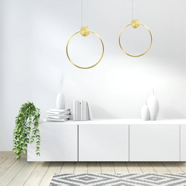 Stropna svetilka LED APP1393-CP GOLD 30cm