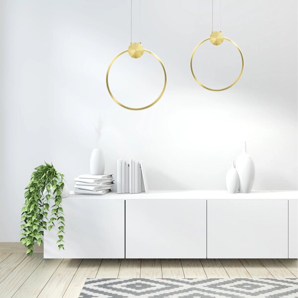 Stropna svetilka LED APP1393-CP GOLD 30cm