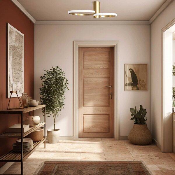 Kristalna stropna plafonska svetilka APP1403-CW Brush Gold