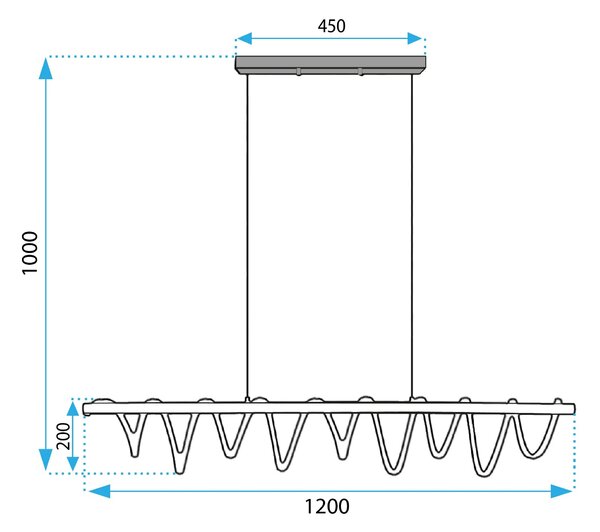 Stropna svetilka LED APP1288-CP
