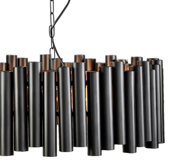 Kristalna stropna plafonska svetilka APP1306-C Black matt