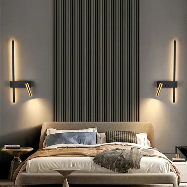 Stenska svetilka APP1439-2-W LEFT BLACK GOLD