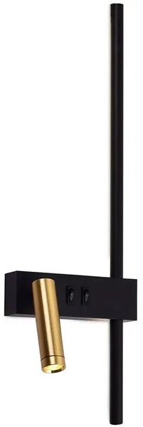Stenska svetilka APP1439-2-W LEFT BLACK GOLD