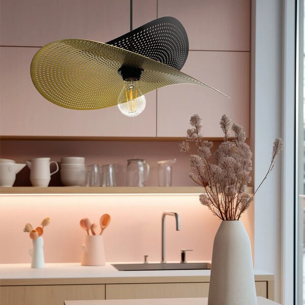 Stropna svetilka APP1471-1CP black/gold